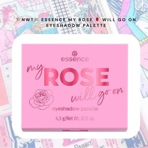 🏷️ rose pink shimmer metallic matte eye shadow palette or 6 with mirror